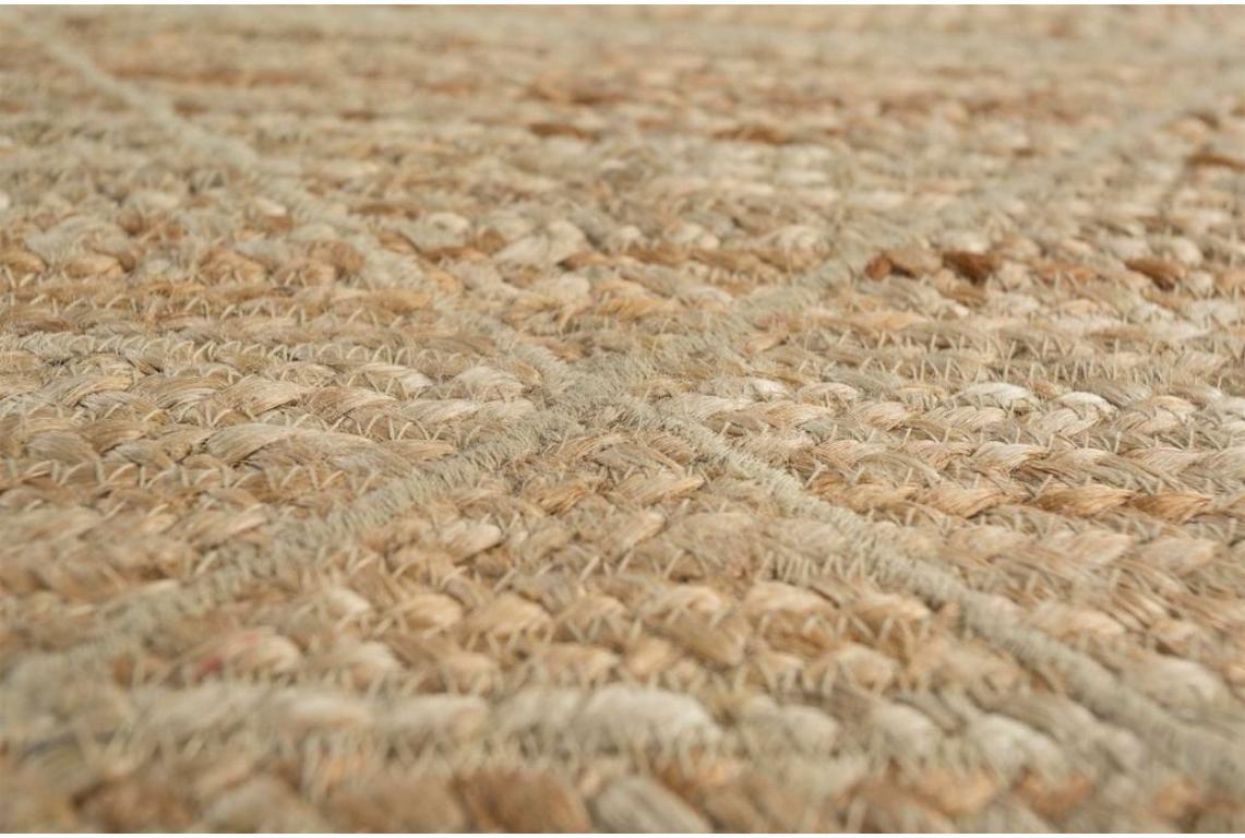 Indian Fusion Echo Natural 150x240 cm Flatweave Rug For Sale