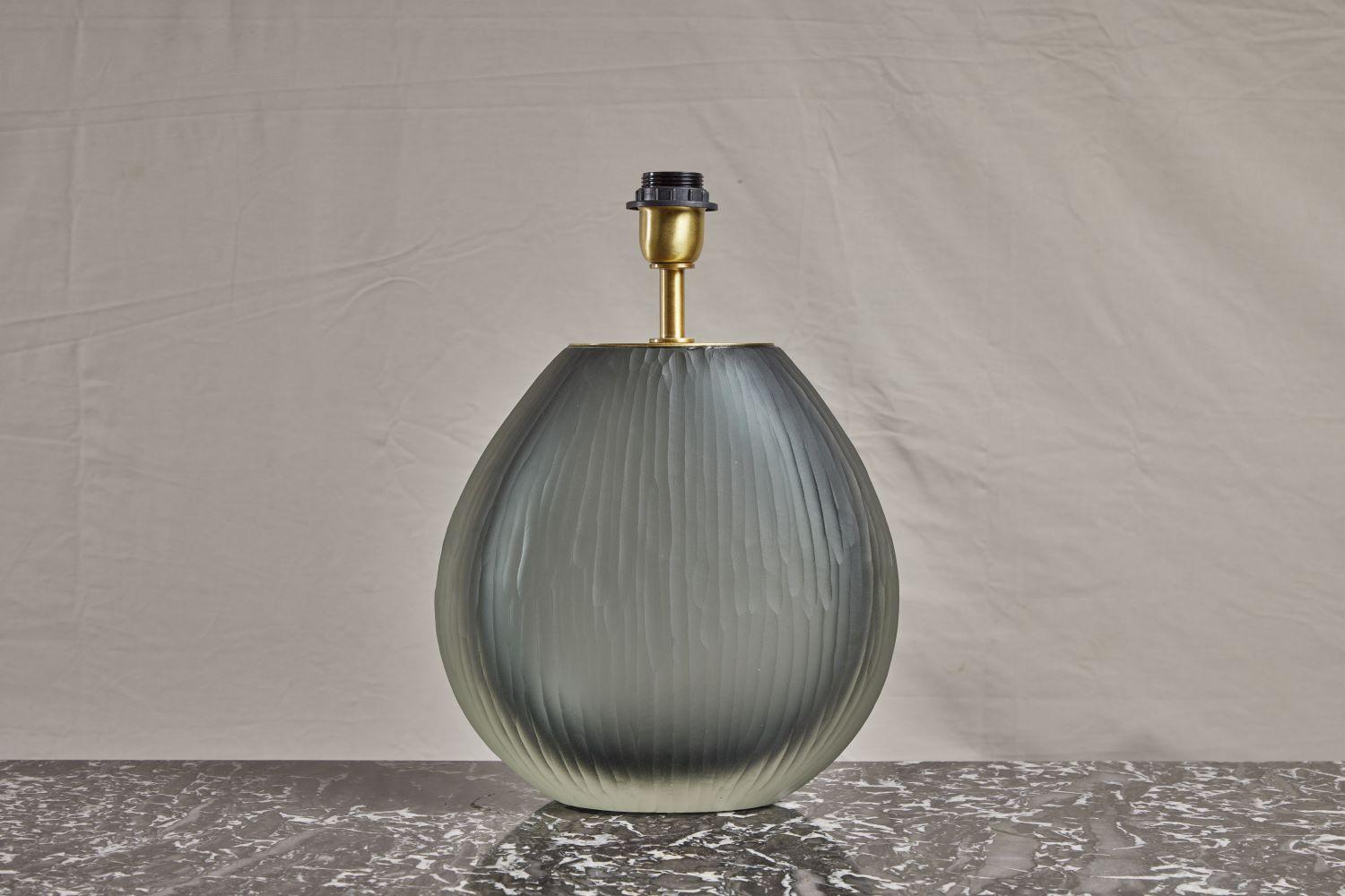 Italian Fusion Glass Table Lamp For Sale