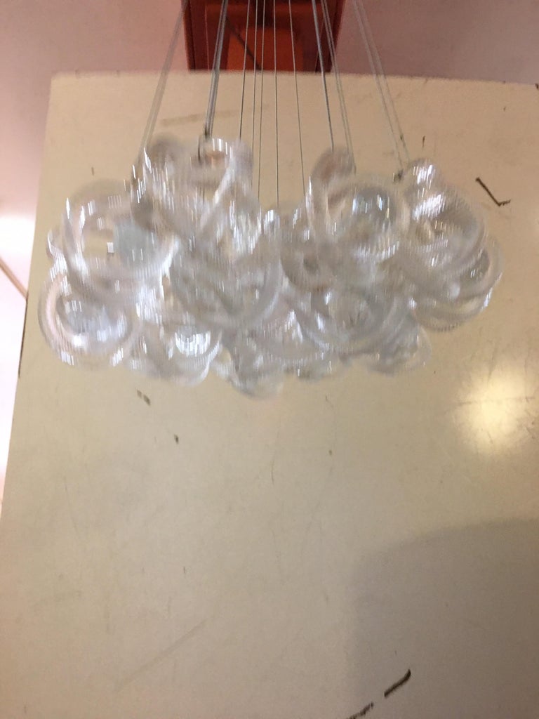 Fusion Z Glass Knot Chandelier at 1stDibs