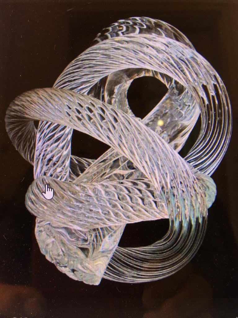 Fusion Z Glass Knot Chandelier at 1stDibs