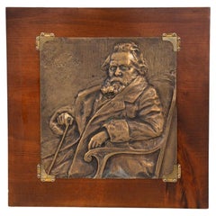 Bronze casting worked in bas-relief, depicting Joshua Carducci 1835