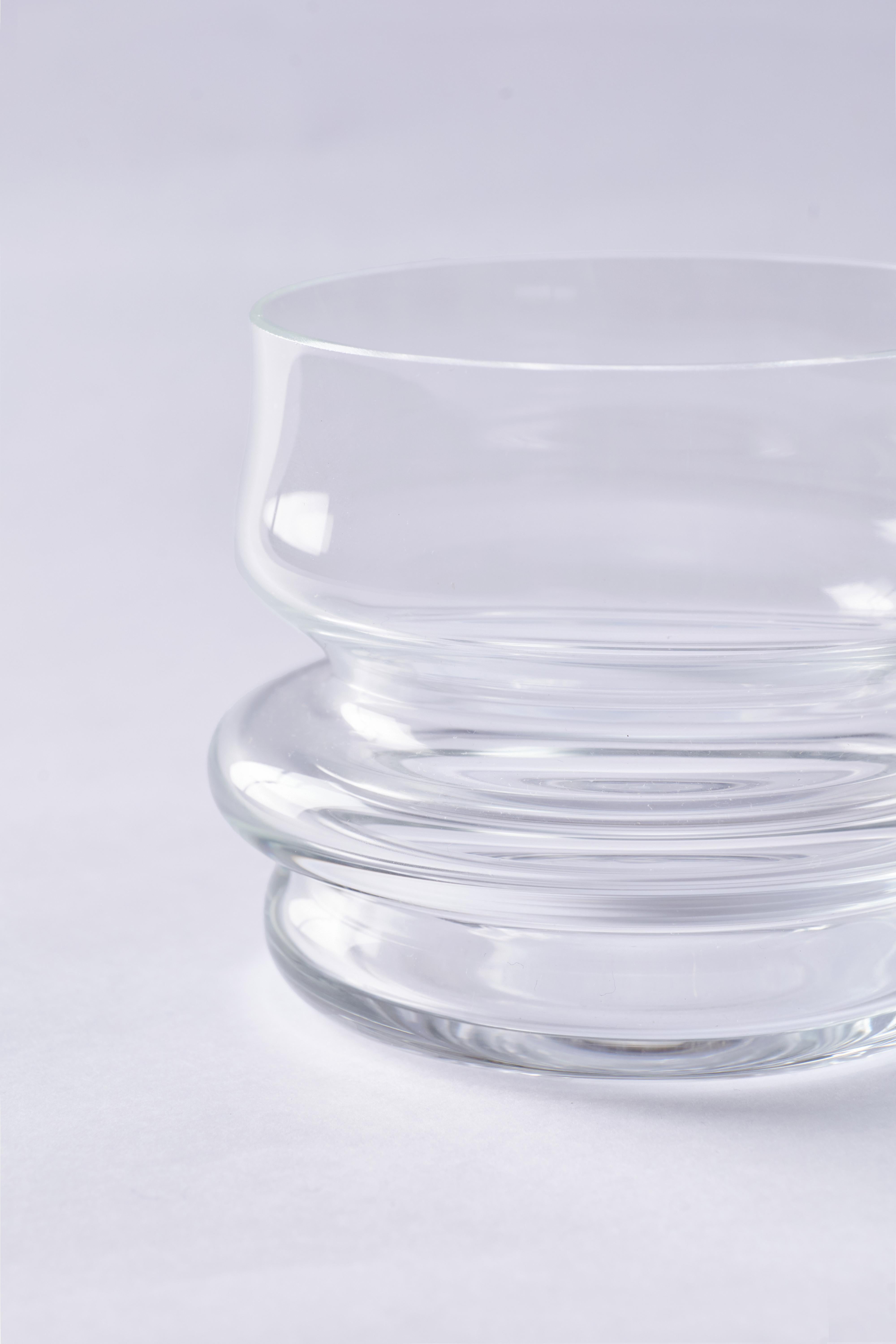 FUSO, mundgeblasenes kurzes Glas von Ries (Südamerikanisch) im Angebot
