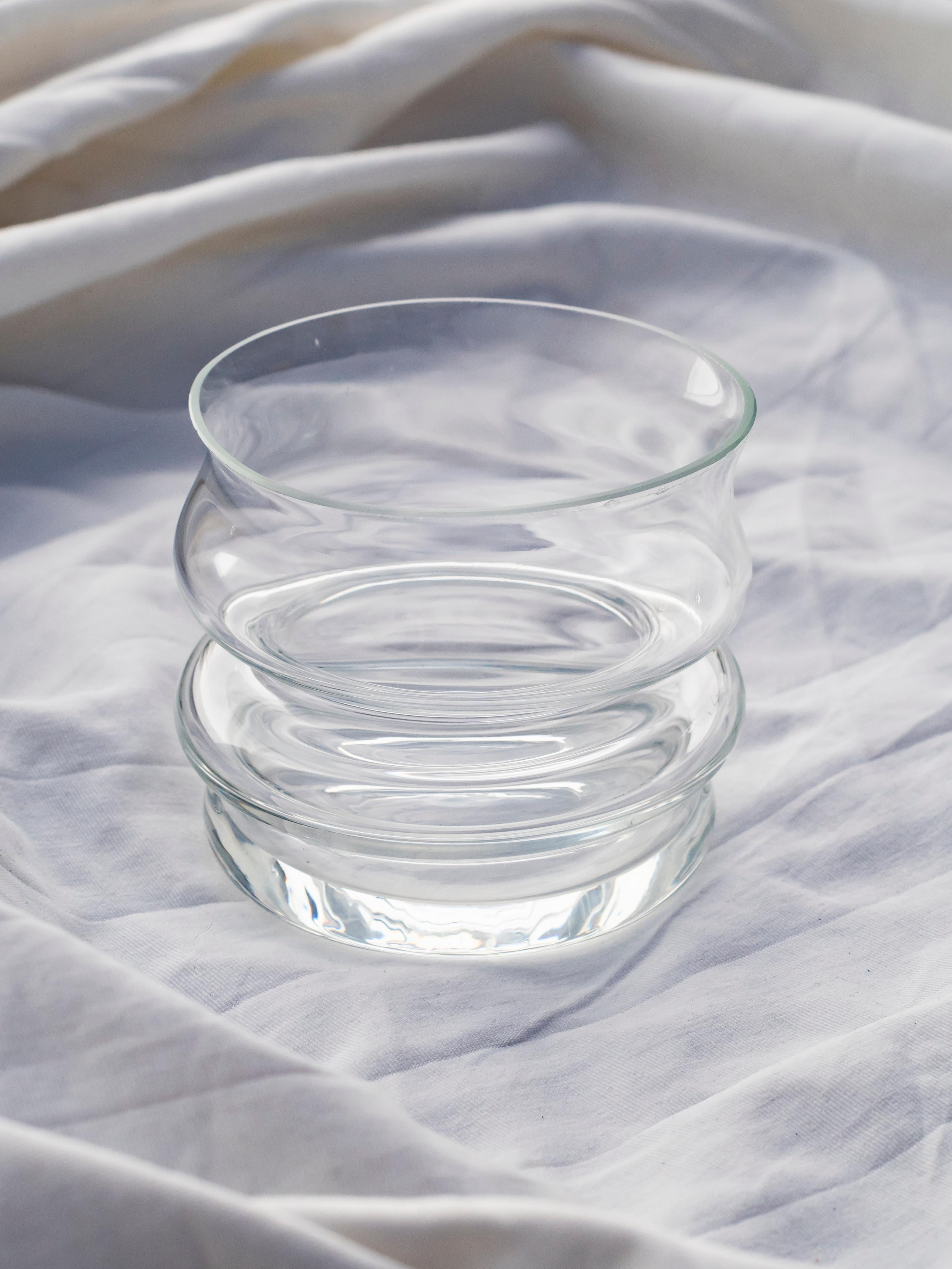 Kurzes Fuso-Glas von Ries (Kristall) im Angebot