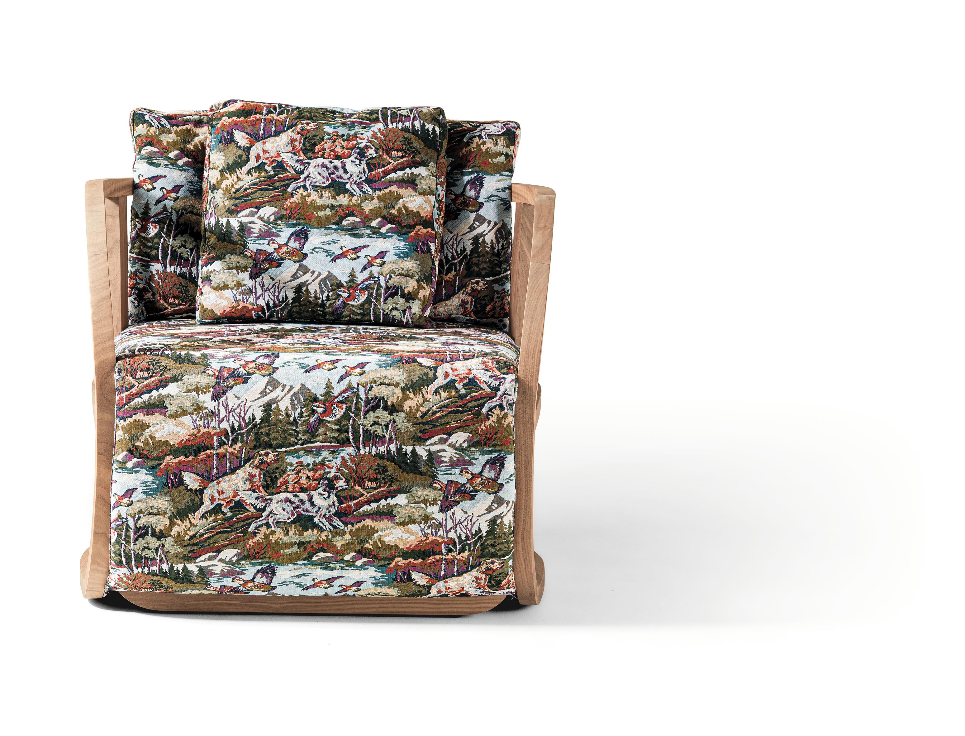 Sillón FUSTA Curve Lounge de nogal canaletto macizo by Storagemilano Siglo XXI y contemporáneo en venta