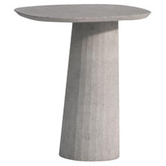 21st Century Studio Irvine Fusto Concrete Coffee Side Table Silver Grey Mod. III