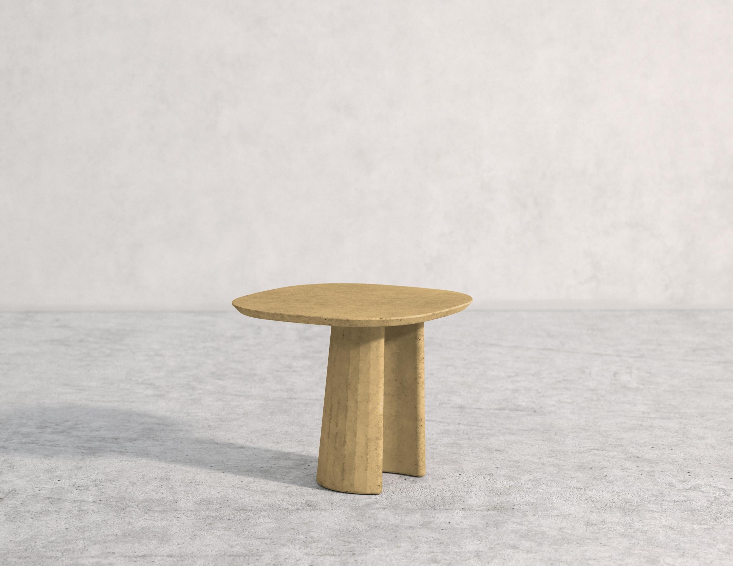 Tavolino in cemento Fusto Domestic Landscape Green Grey Cement Mod.I in vendita 6