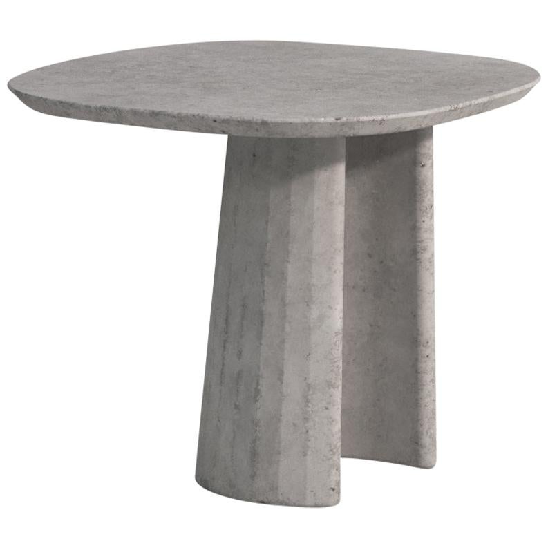 Classical Roman Fusto Domestic Landscape Concrete Coffee Side Table Green Grey Cement Mod.I For Sale