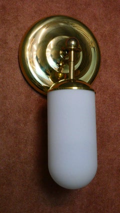 FUT Wandleuchte aus Glas und Messing, Nickel oder Chrom – von Candas Design