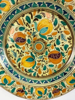 Futura Ceramic Plate from Caltagirone, Italy, 1970