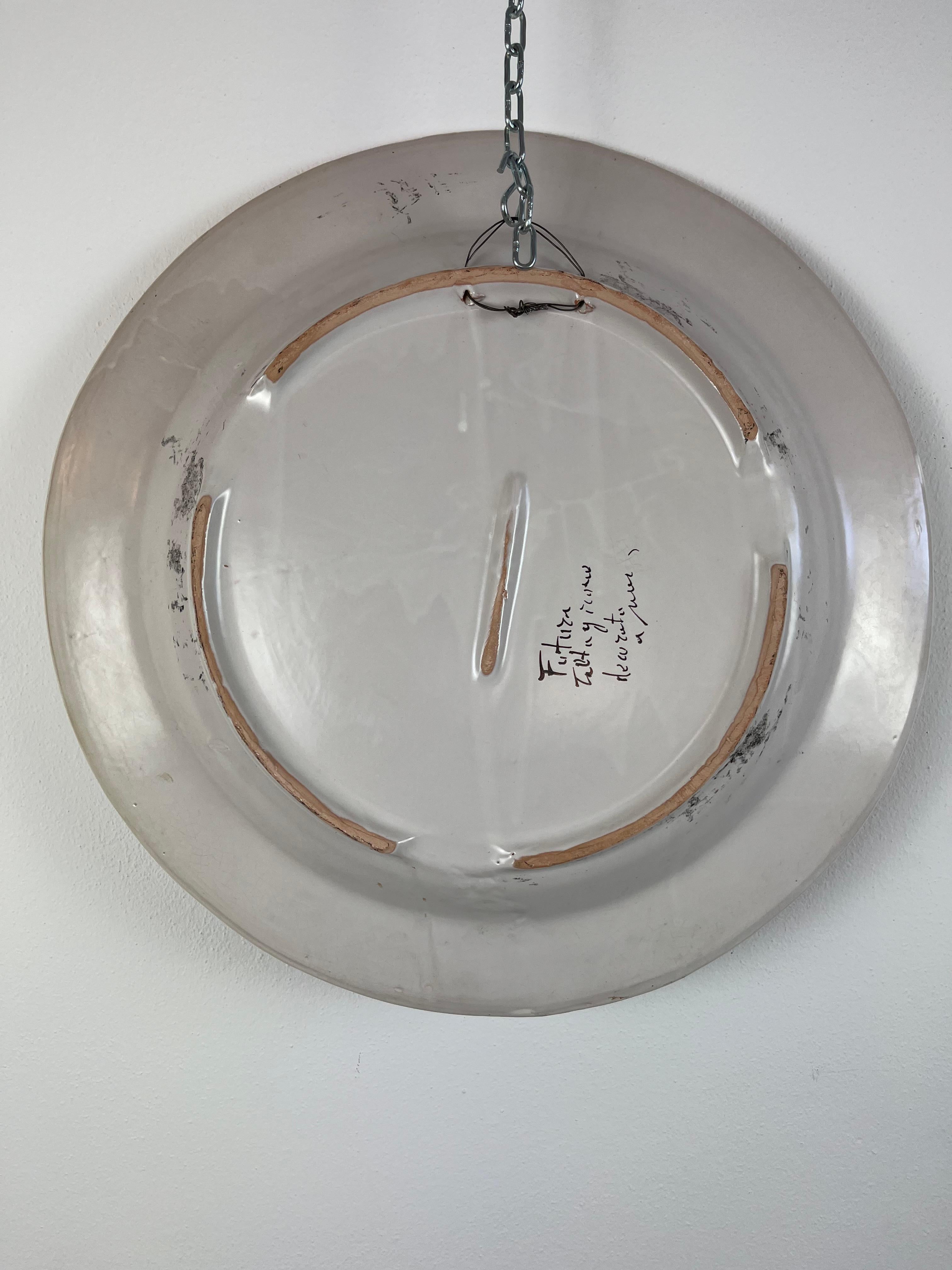 Other Futura Ceramic Plate from Caltagirone, Italy, 1970