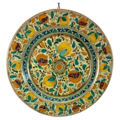 Futura Ceramic Plate from Caltagirone, Italy, 1970