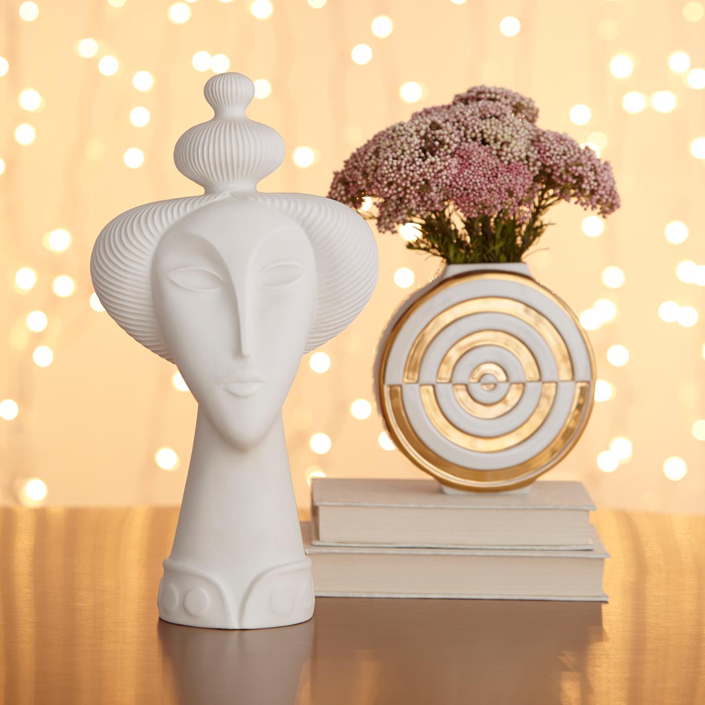 Futura Gilded Bullseye Vase 1