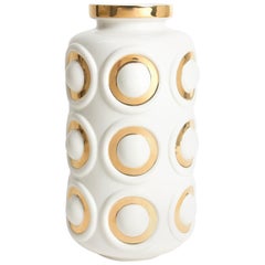 Futura Gilded Circles Vase