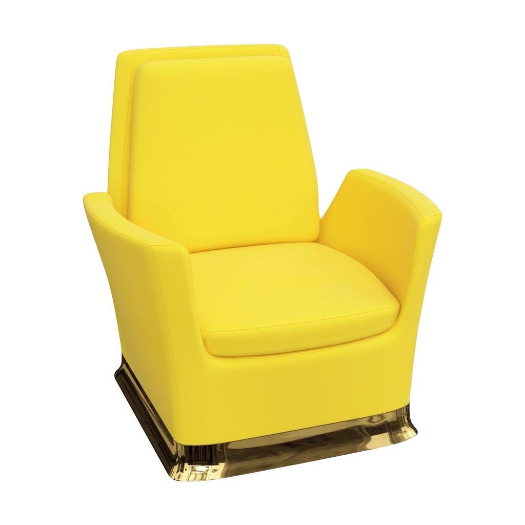 Saporiti Lounge Chairs in Yellow Velvet and Rosewood For Sale at 1stDibs