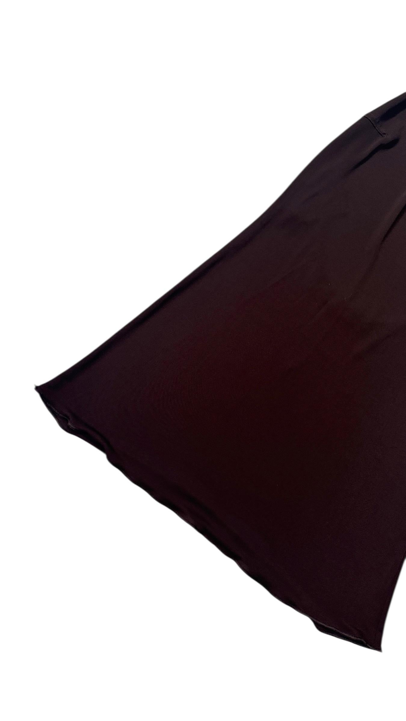 Future Ozbek Minimalist Halter Dress in Chocolate Brown - We pay for import duty in vendita 6