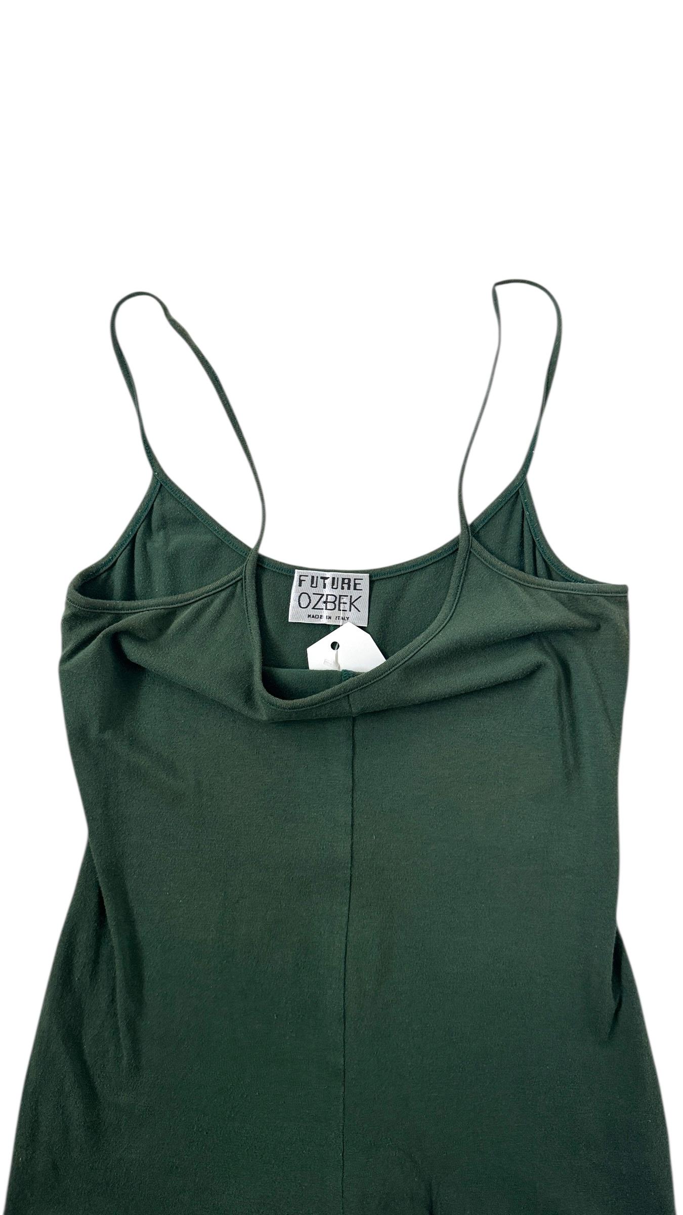 Mono de punto minimalista Future Ozbek en verde bosque oscuro en Bueno estado para la venta en Milano, IT