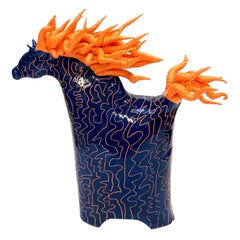Caballos Futuristas, Centro de Mesa Decorativo Hecho a Mano Italia 2020, Hecho a Mano