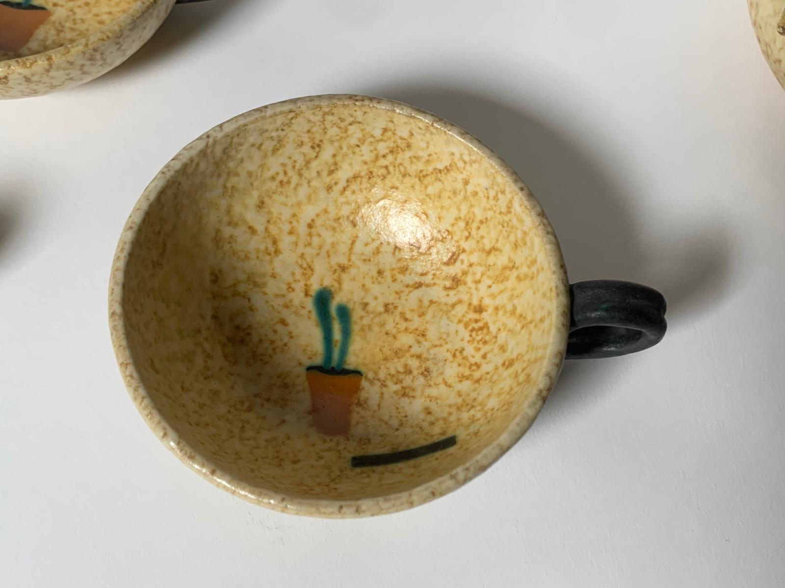 Servicio de té futurista para seis personas de Ivos Pacetti para La Fiamma, Albisola en venta 12