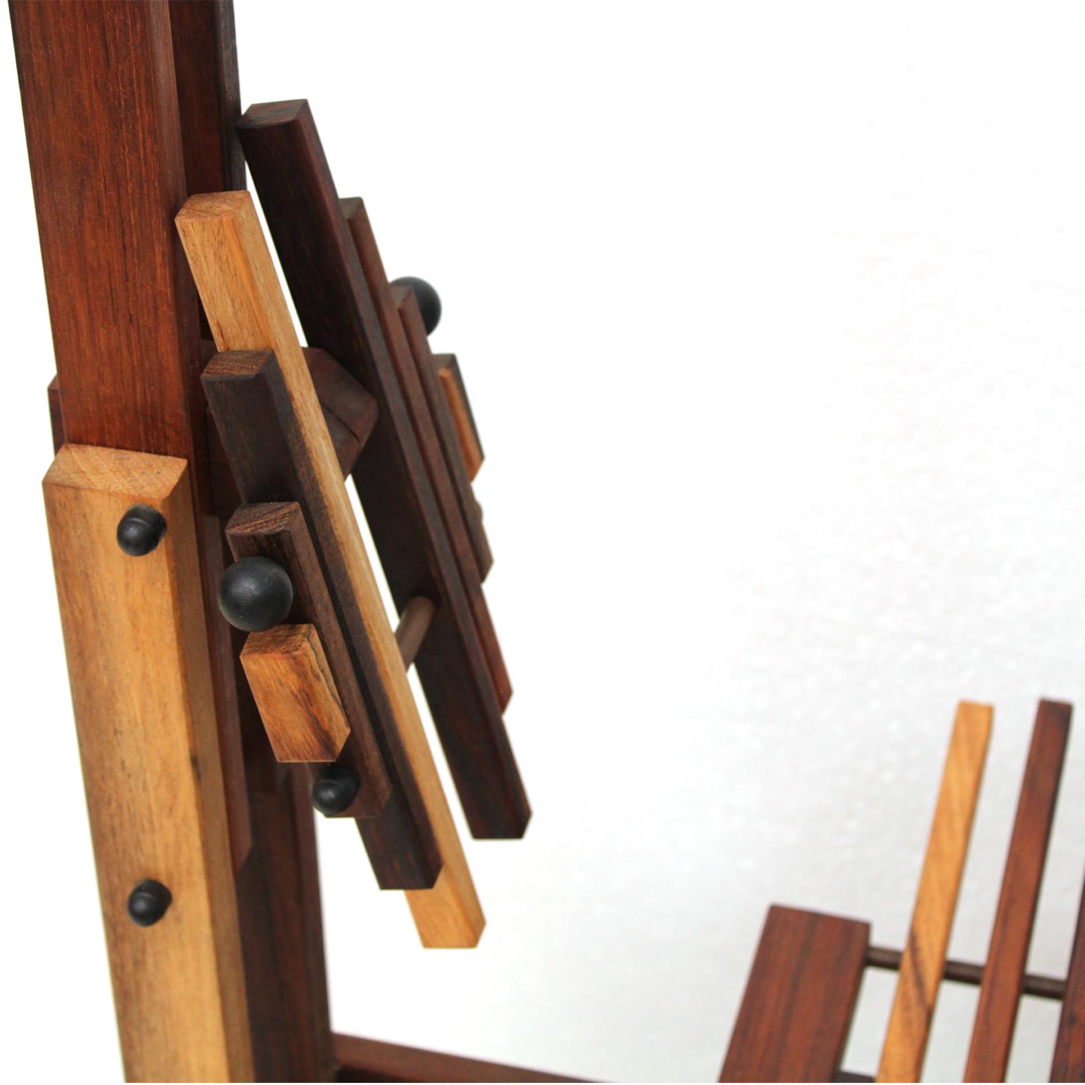 Sono-Skulptur-Holzstuhl entworfen von Anacleto Spazzapan  (Ende des 20. Jahrhunderts) im Angebot