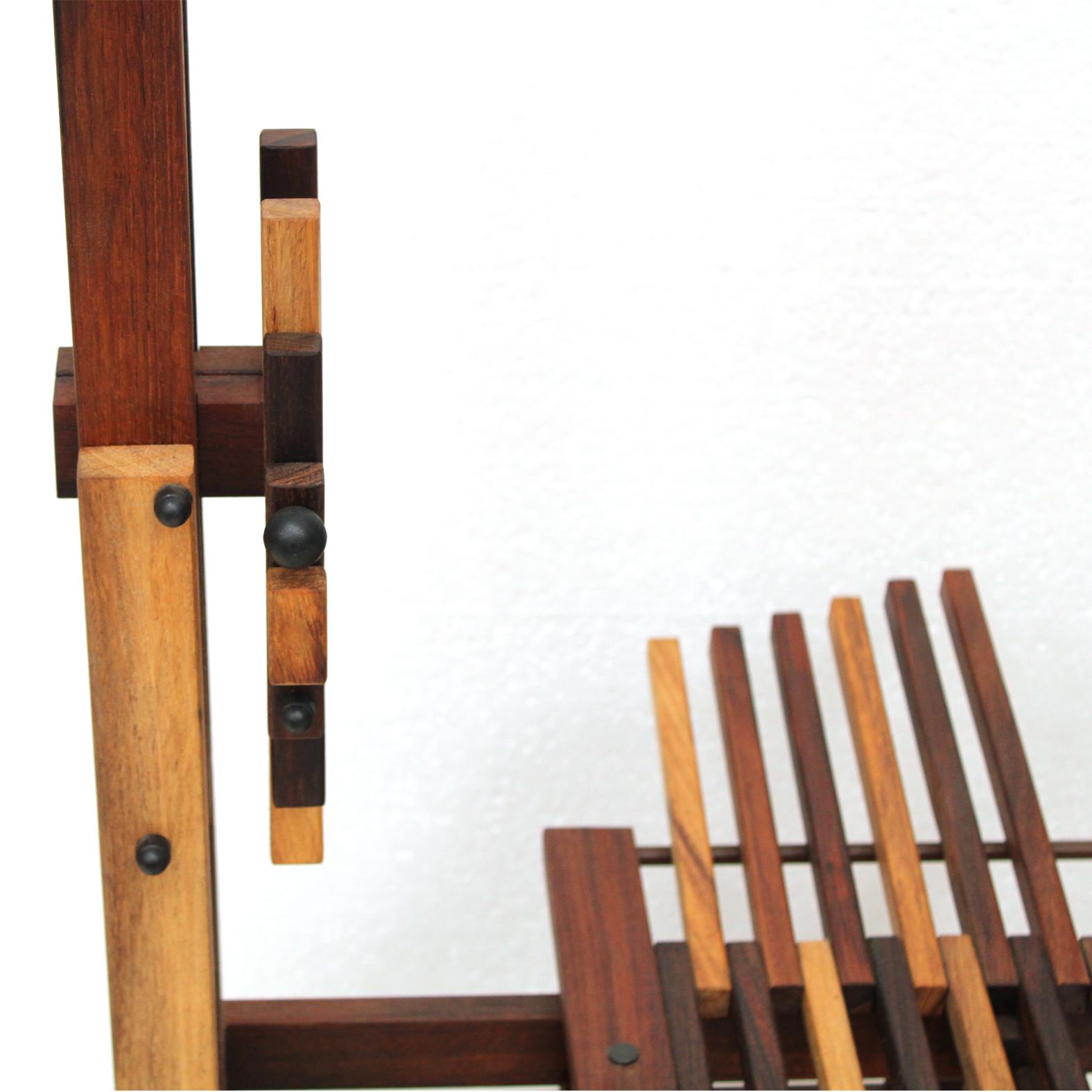 Sono-Skulptur-Holzstuhl entworfen von Anacleto Spazzapan  im Angebot 3