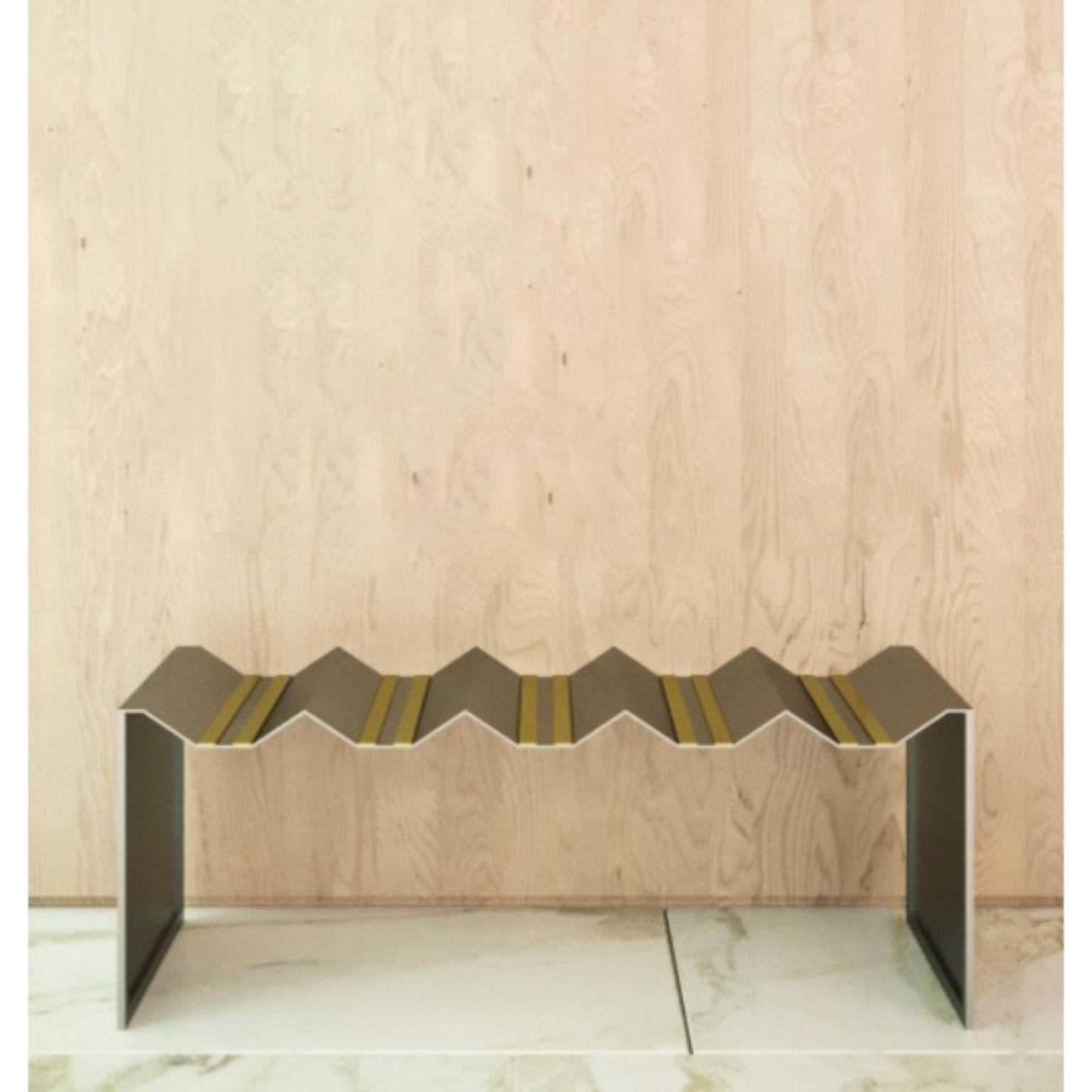Modern Futuristic Bench by Ana Volante Studio For Sale