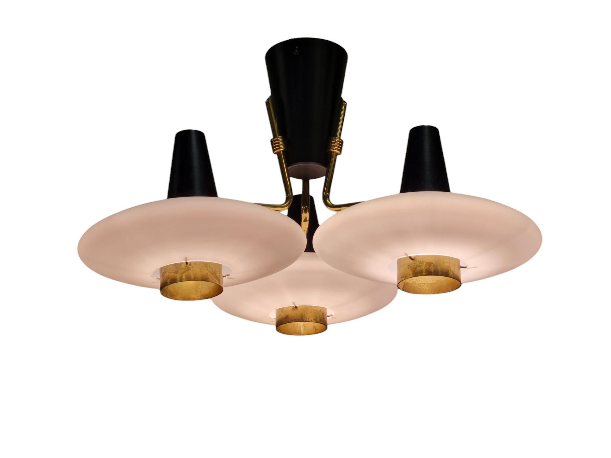 Ottone Lampada da soffitto futuristica 