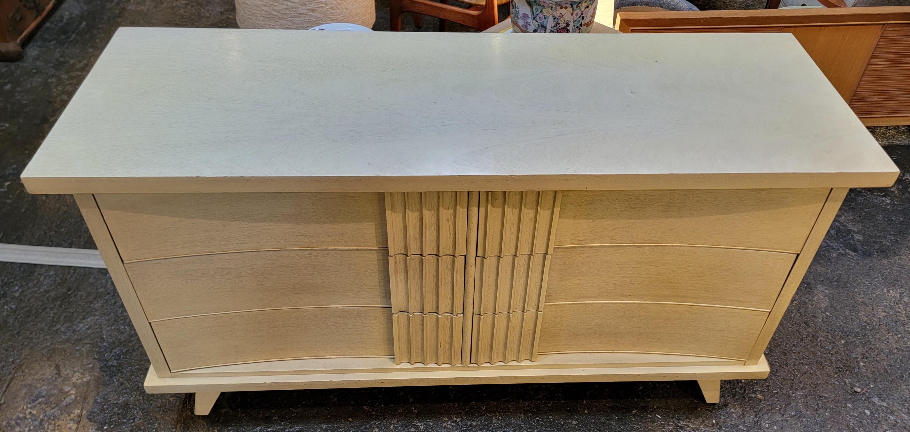 Futuristic Mid-Century Modern Low Dresser by Dixie Furniture 7