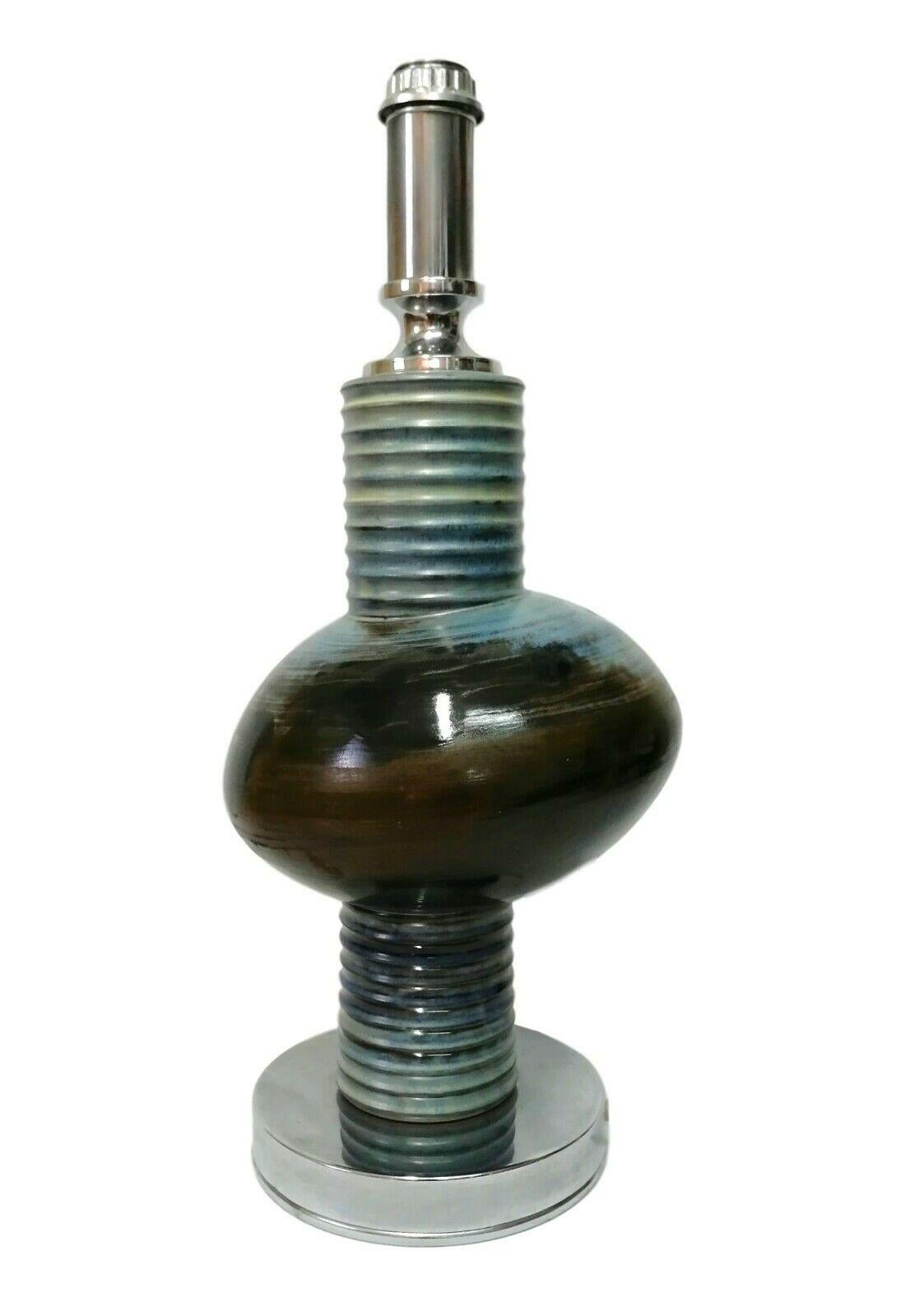 Fin du 20e siècle Lampe de table futuriste en céramique, années 1970 en vente
