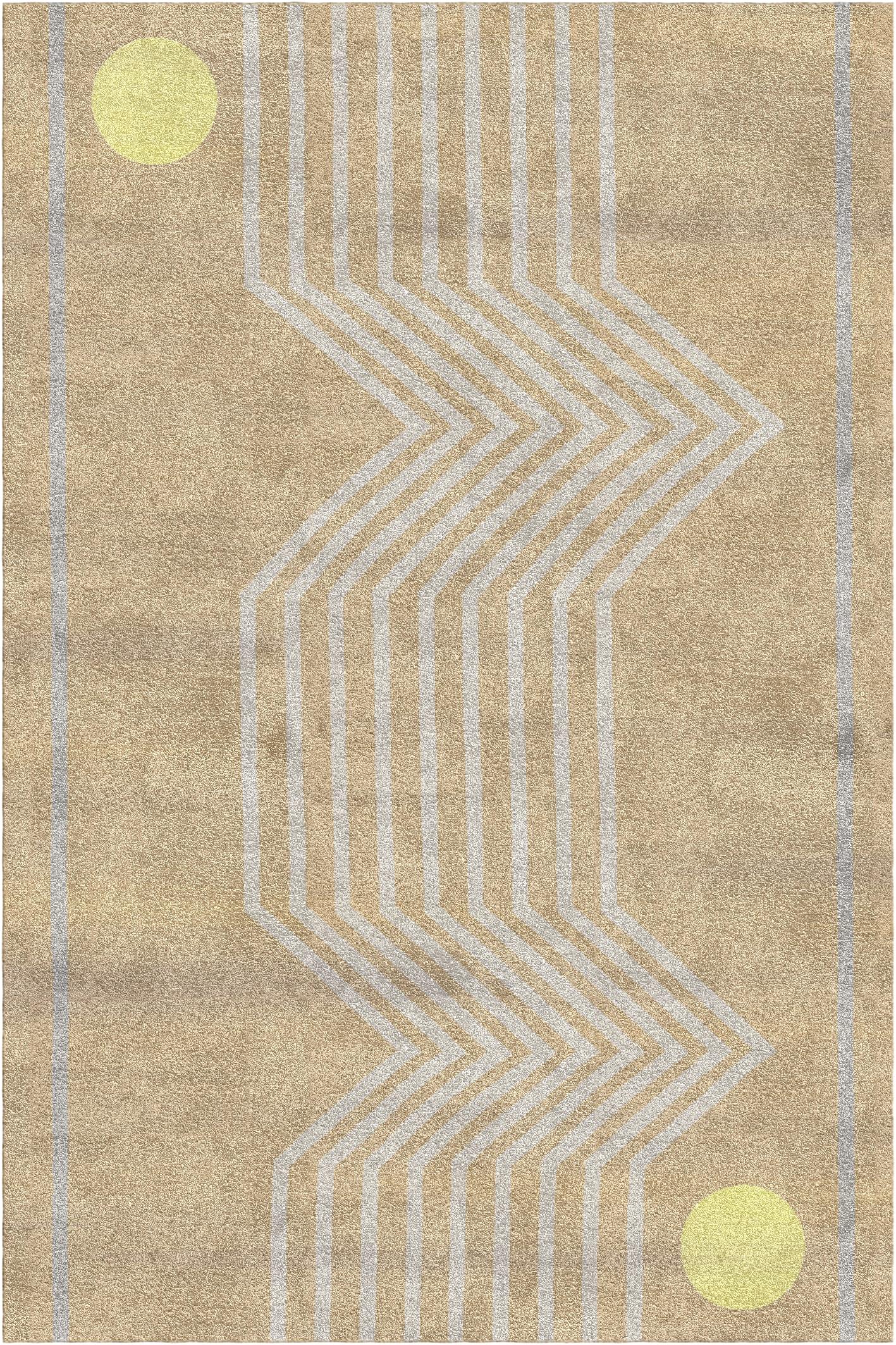 Futuro rug I by Vanessa Ordoñez.
Dimensions: D 300 x W 200 x H 1.5 cm
Materials: Bamboo fibers and linen.

A striking design by Vanessa Ordoñez, this gorgeous rug will add sophistication and allure in any contemporary home. Hand-tufted in Europe