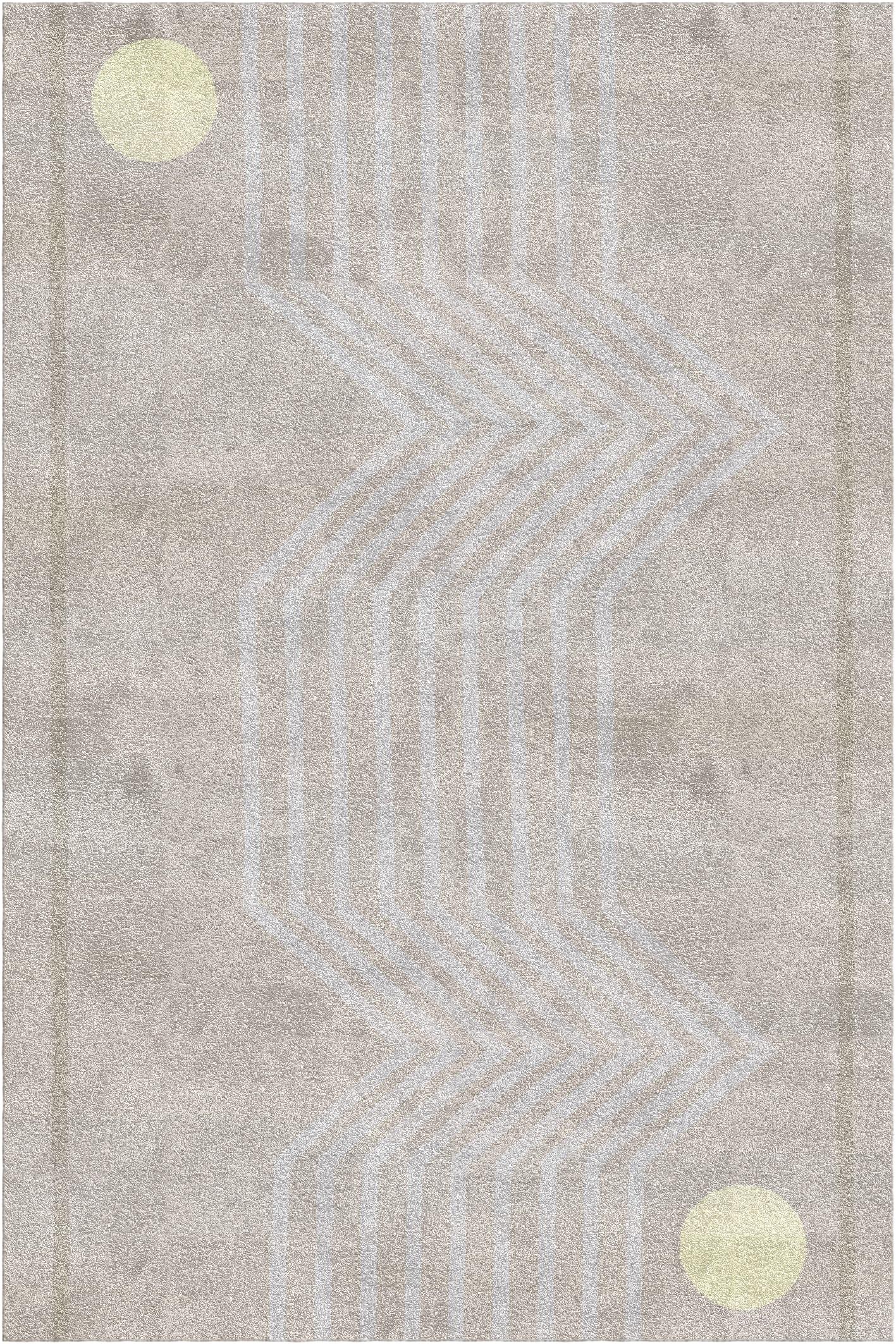 Futuro rug II by Vanessa Ordoñez.
Dimensions: D 300 x W 200 x H 1.5 cm.
Materials: bamboo fibers and linen.

A striking design by Vanessa Ordoñez, this gorgeous rug will add sophistication and allure in any contemporary home. Hand-tufted in