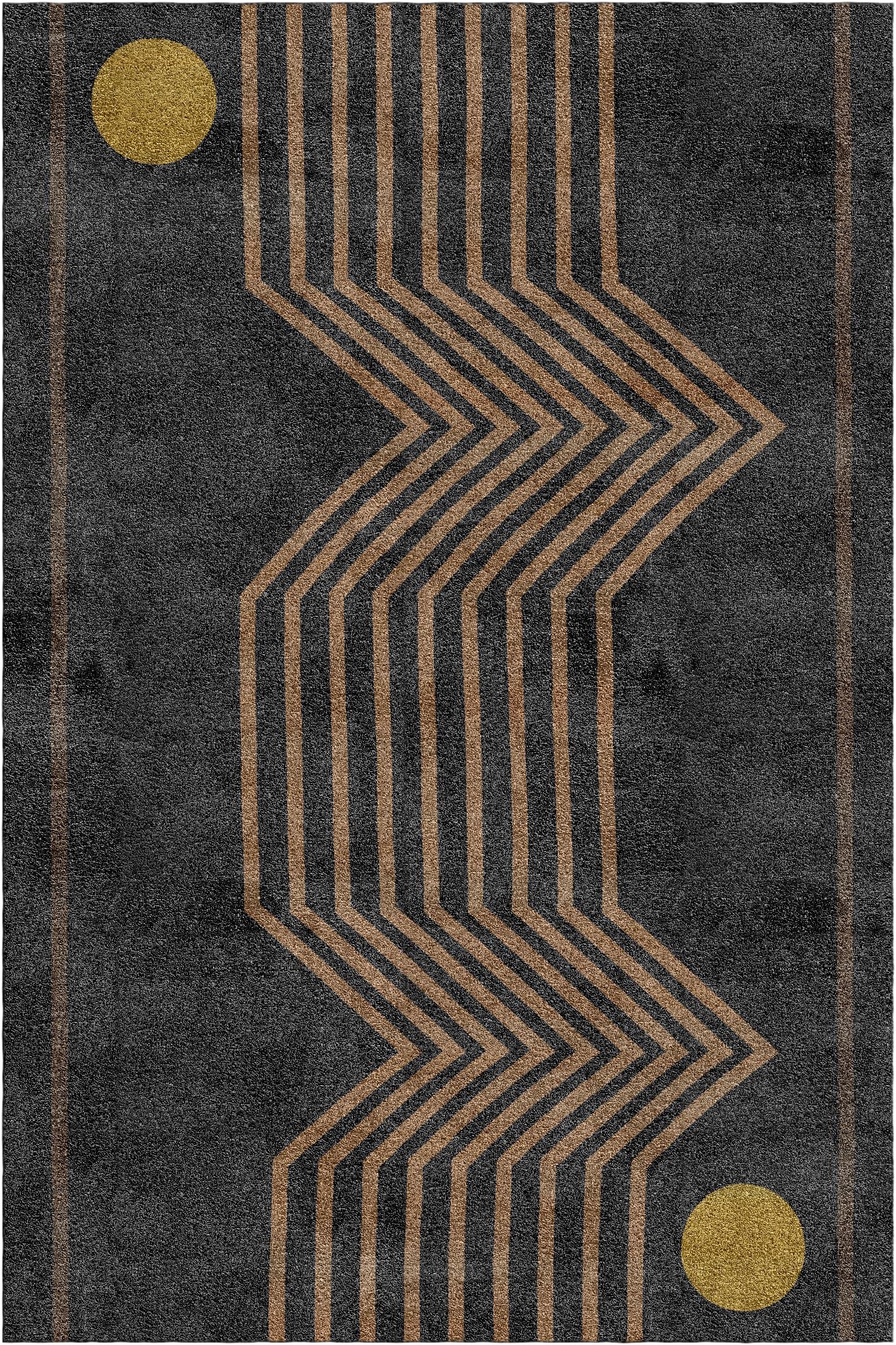 Futuro rug VI by Vanessa Ordoñez
Dimensions: D 300 x W 200 x H 1.5 cm
Materials: bamboo fibers and linen

A striking design by Vanessa Ordoñez, this gorgeous rug will add sophistication and allure in any contemporary home. Hand-tufted in Europe