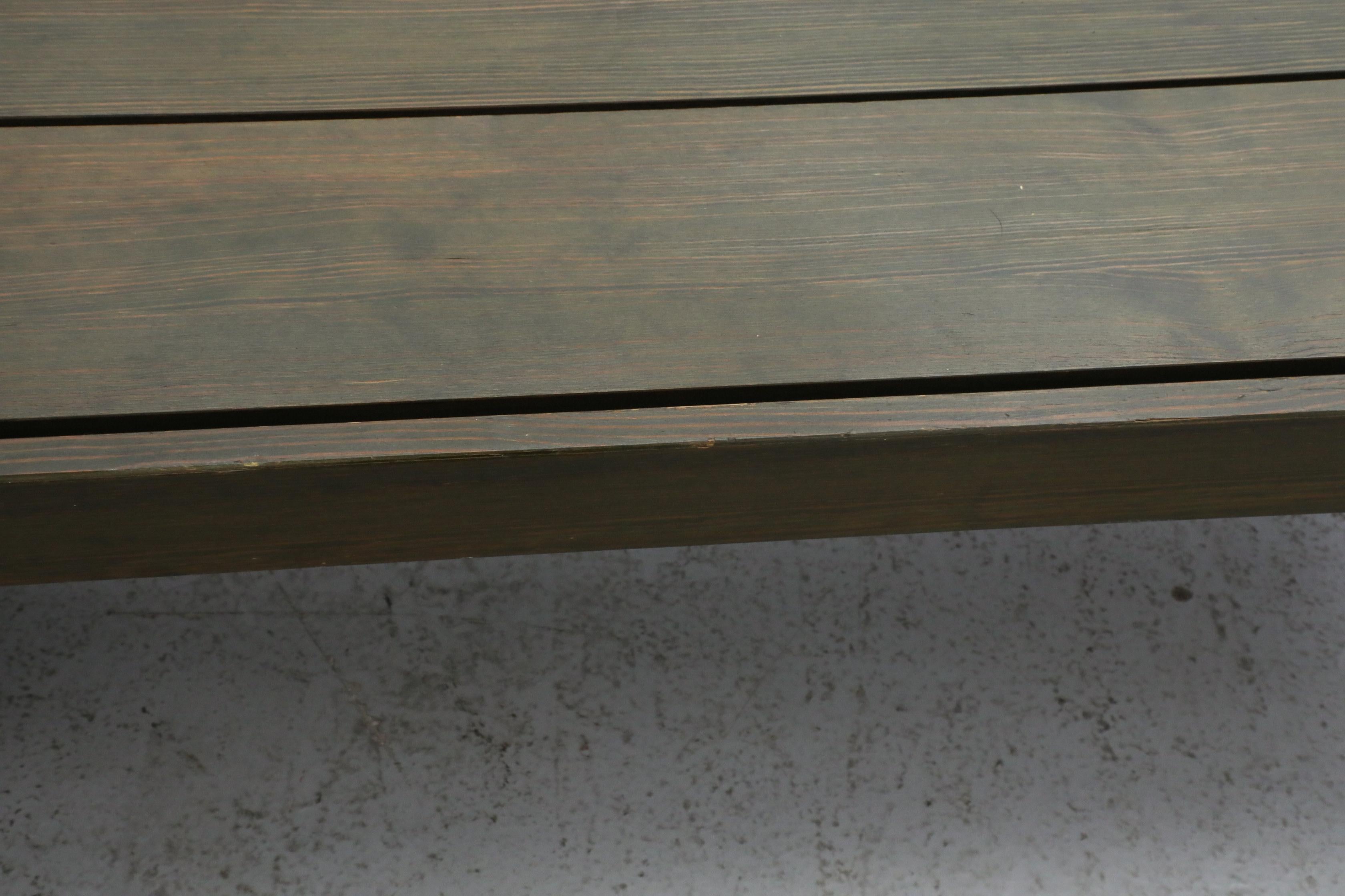 Futurum Green Stained Pine Bench by Rastad & Relling, Norway, 1960s For Sale 7
