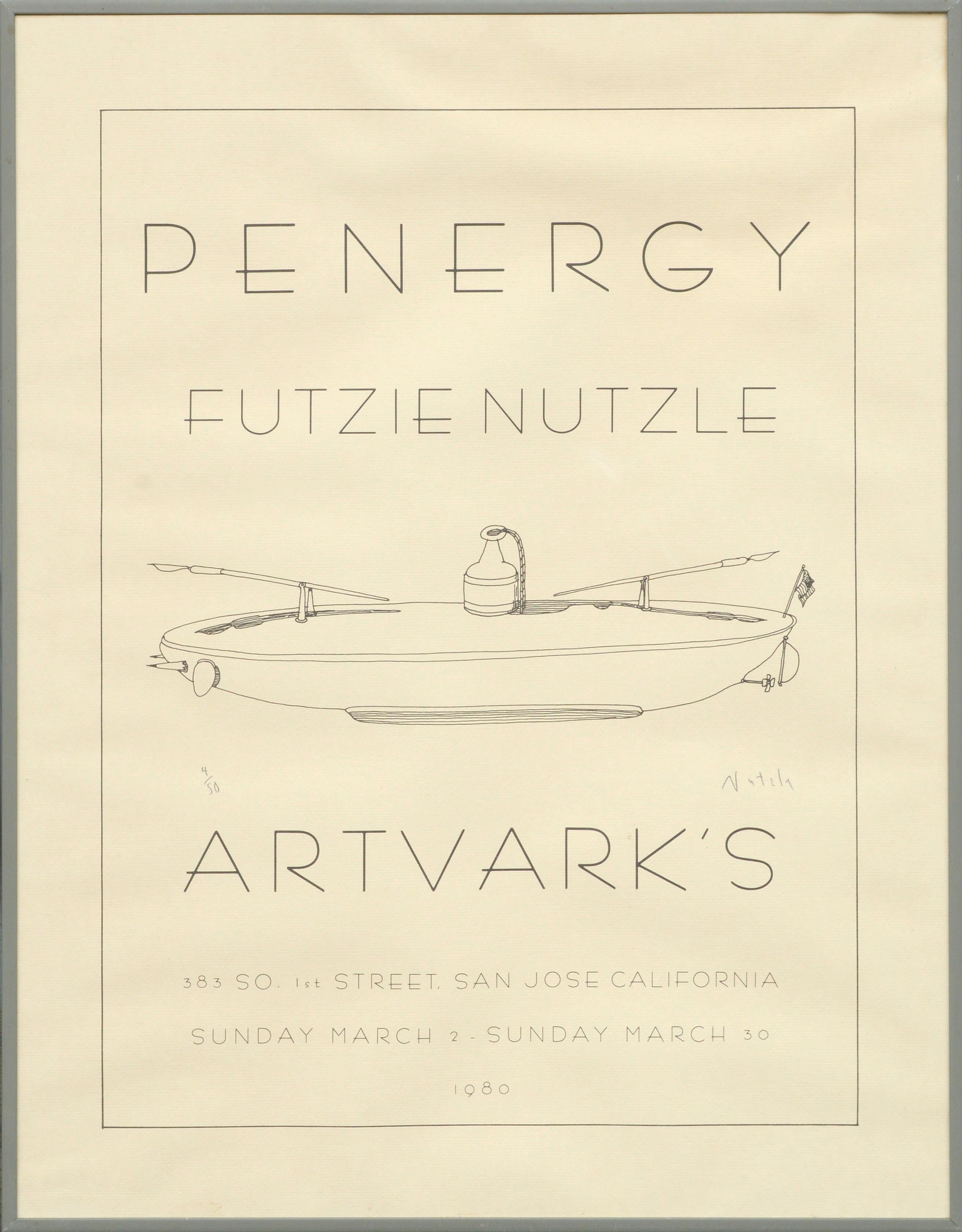 Futzie Nutzle Print – "Penergy" signiertes und nummeriertes Show-Poster