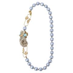 Collier fuusenkazura / bijoux vintage, perles vintage, collier