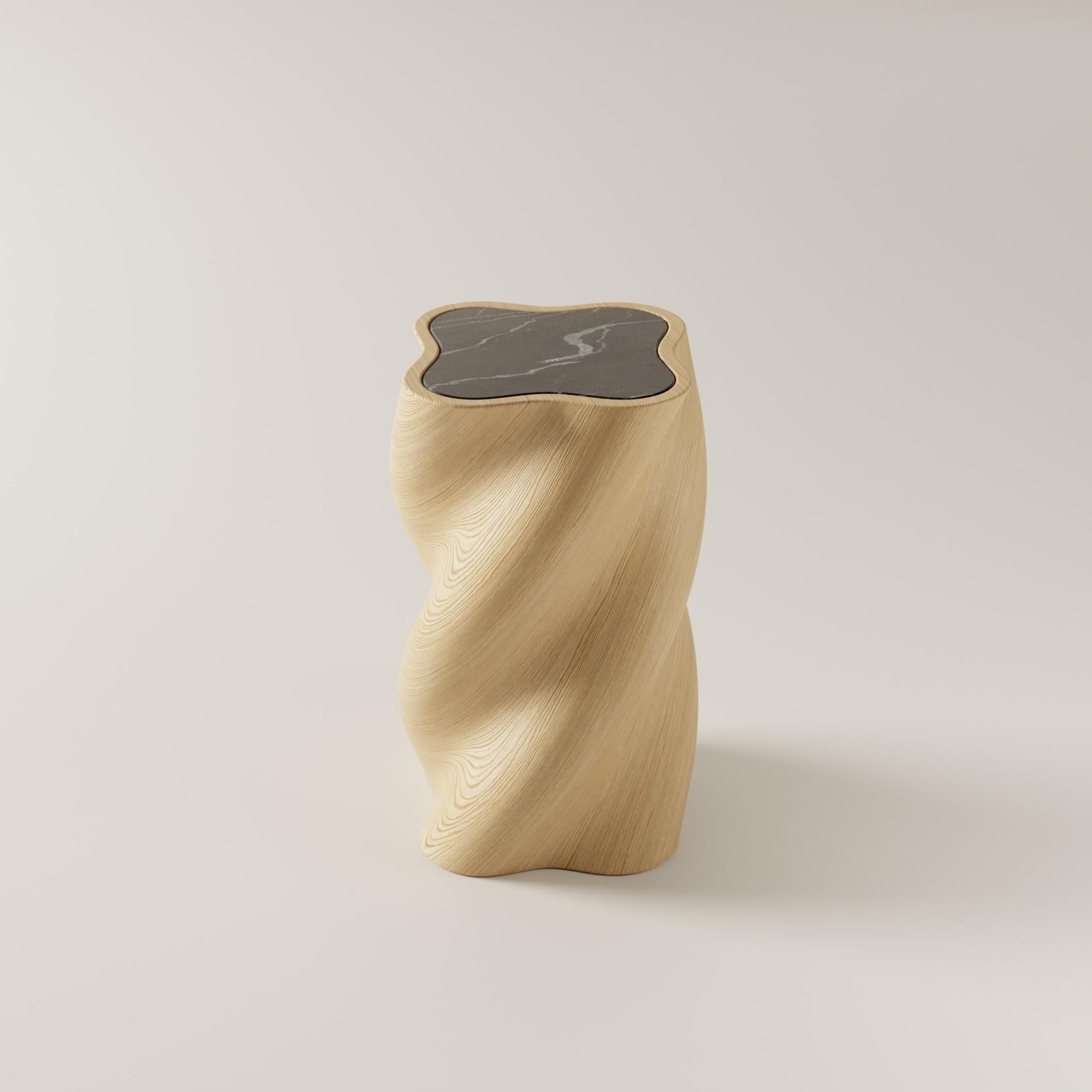 The fUUUUsillo side table is inspired by the BURGIO. team’s favorite pasta shape. Made in Italy, the clever accent table is a work of master craftsmanship and material, to be placed in any room or environment. This fUUUUsillo is made of durable