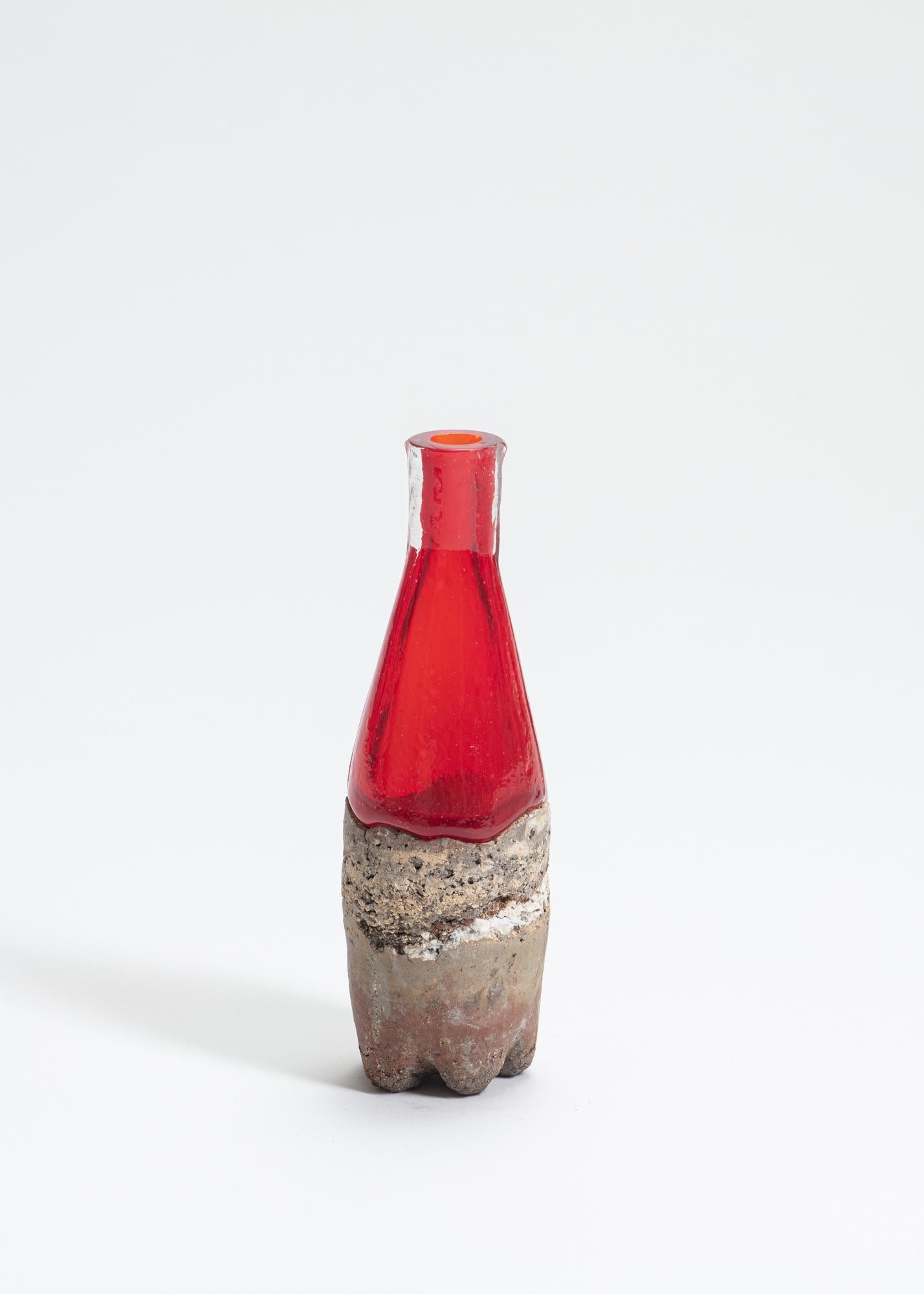 FUWA FUWA, No 15 bottle by Yusuke´ Y. Offhause
One of a Kind, the work is in two parts (ceramic and glass).
Dimensions: D 7 x W 7 x H 20.5 cm.
Materials: stoneware, porcelain, glass.

Yusuke´ Y. Offhause:
