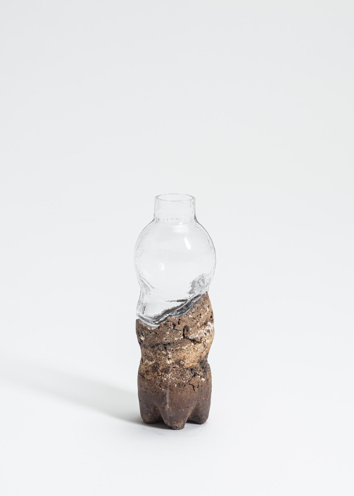 FUWA FUWA, No 7 Bottle by Yusuke´ Y. Offhause
One of a Kind, the work is in two parts (ceramic and glass).
Dimensions: D 6.5 x W 6.5 x H 18 cm.
Materials: stoneware, porcelain, glass.

Yusuke´ Y. Offhause:
