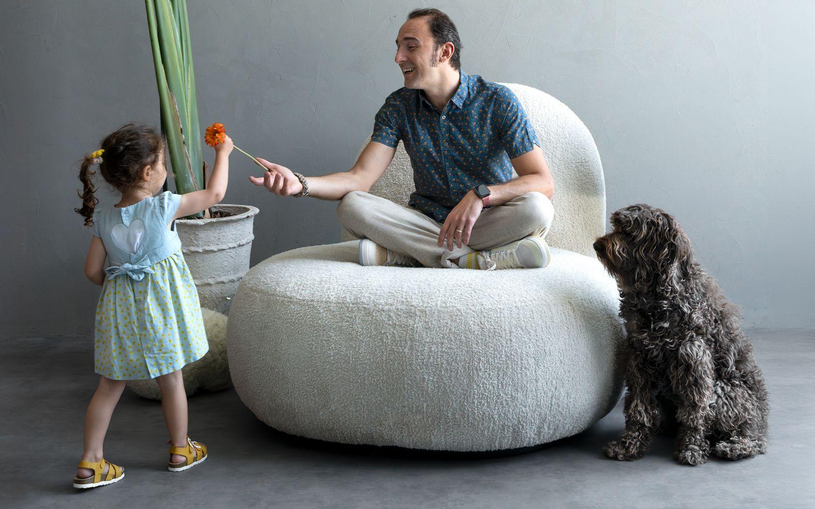 Organique Fuyu Chaise sans accoudoir, Loveseat en vente