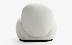 Fuyu XS White Upholstered Modern Armchair Bergere by Lagu