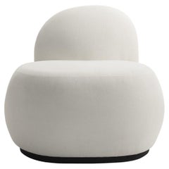 Fuyu XS Sillón moderno tapizado blanco Bergere by Lagu