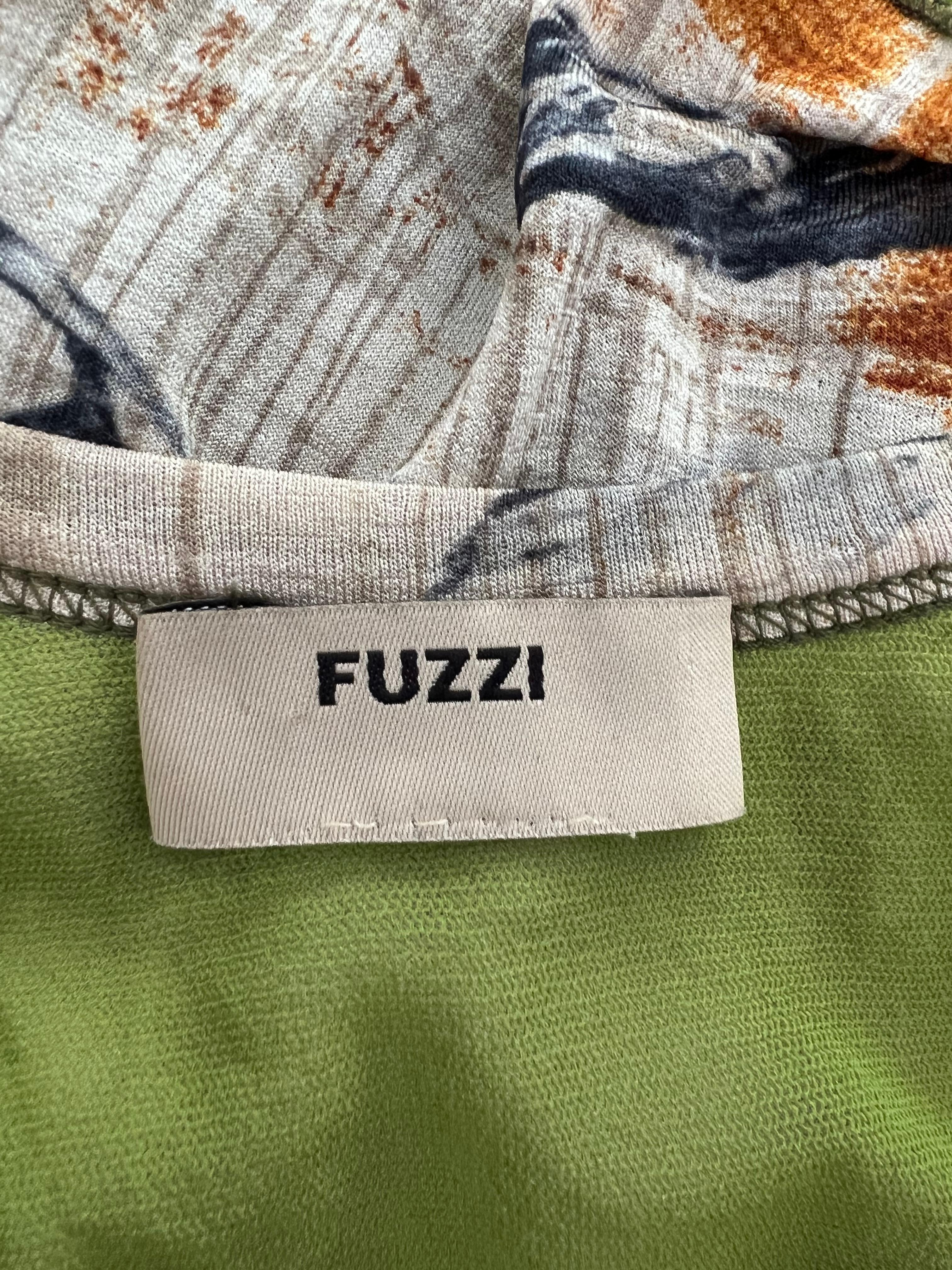 Fuzzi Mehrfarbiges Set aus Strickjacke und Oberteil im Angebot 11