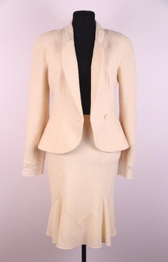 Ensemble jupe / veste en laine FW 1999 Christian Dior Galliano FW 1999