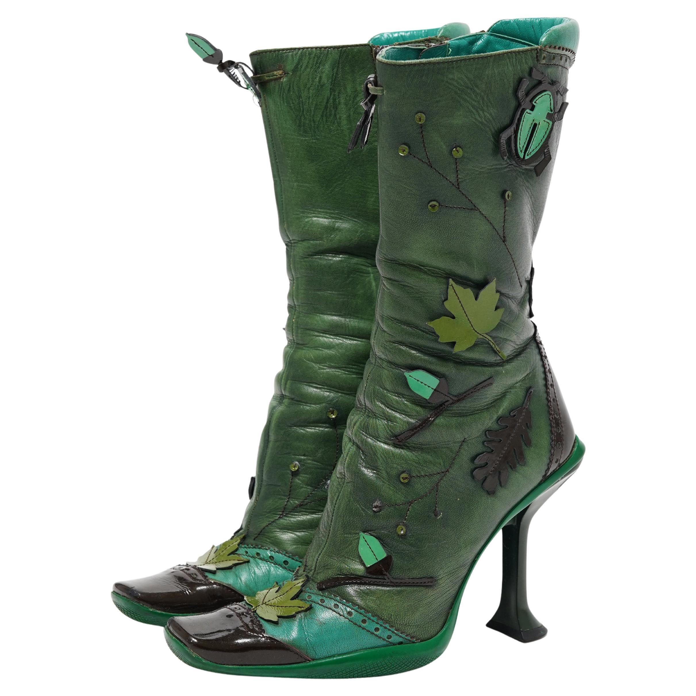 Prada Leaf - 3 For Sale on 1stDibs | prada fw 1999 boots Prada Leaf - 3 For Sale on 1stDibs | prada fw 1999 boots
