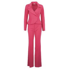 FW 2000 Vintage Gianni Versace Couture Silk Pant Suit