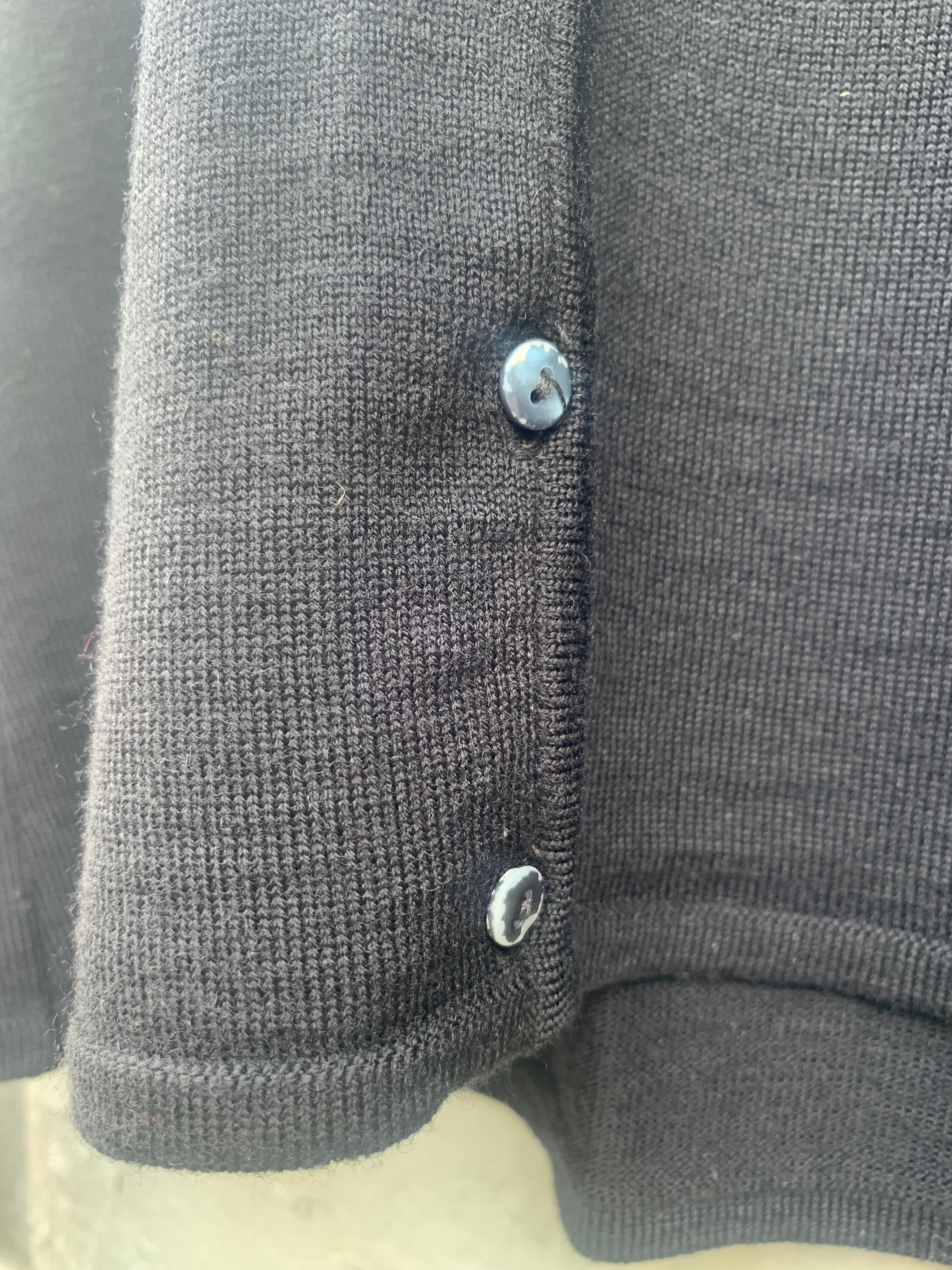 FW 2001 Christian Dior & John Galliano Strickjacke aus Wolle 2000er Jahre Häkelstickerei im Angebot 8