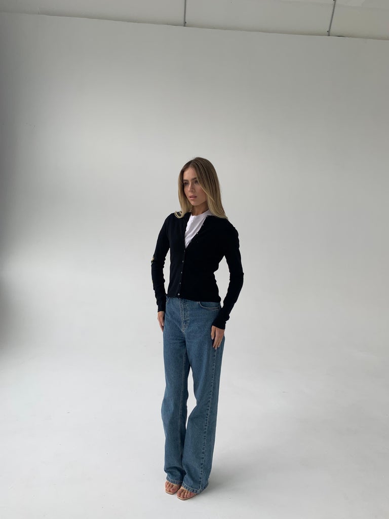 FW 2001 Christian Dior and John Galliano wool cardigan y2k 2000s