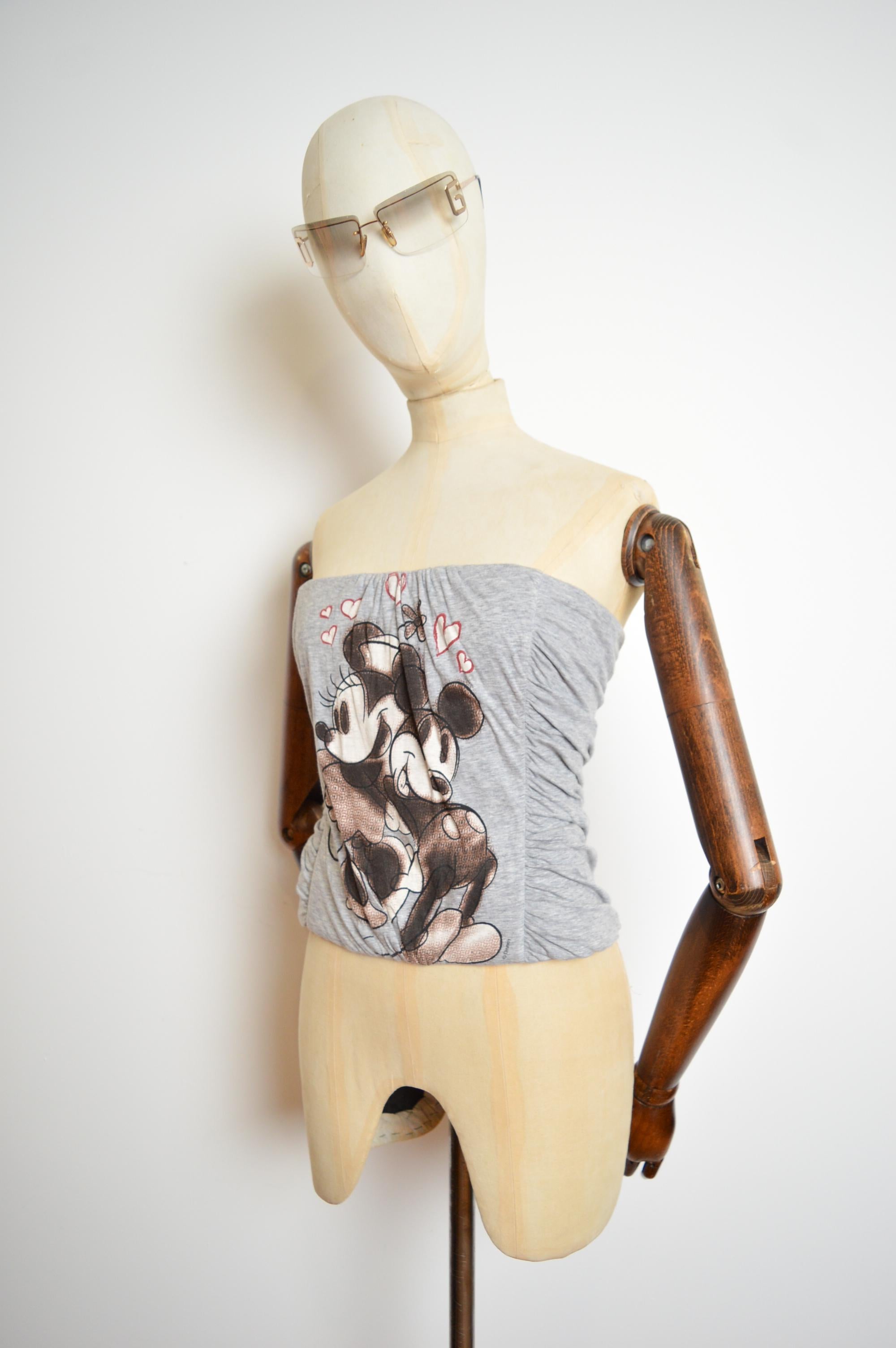 FW 2004 / 2005 DOLCE & GABBANA Minnie & Mickey Mouse Disney Corset Bustier Top For Sale 6