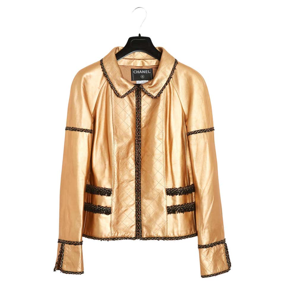 Diamond Pattern Mink and leather jacket at 1stDibs