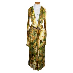 FW 2005 Roberto Cavalli ICONIC RUNWAY Gustav Klimt Print Kleid