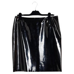 FW 2013 Chanel Black Patent Straight FR42